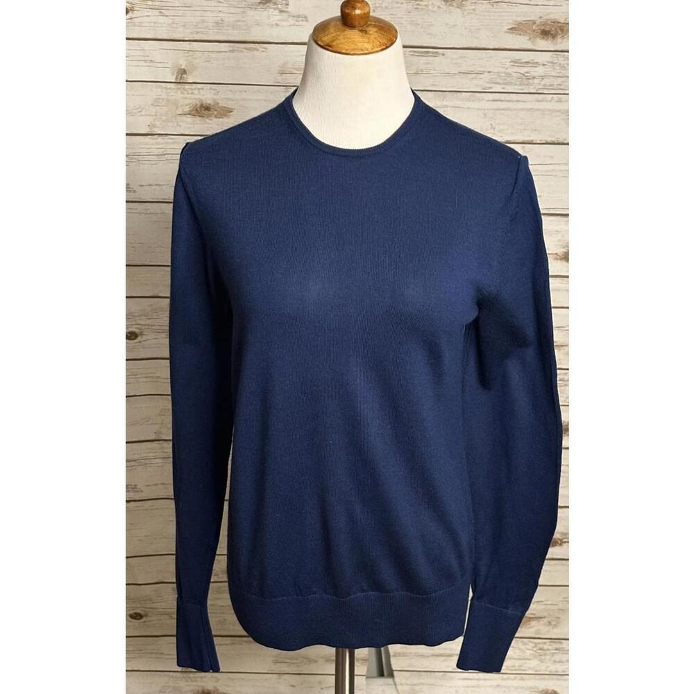 Bonobos classic navy 100% merino wool crew neck pullover sweater Size Small